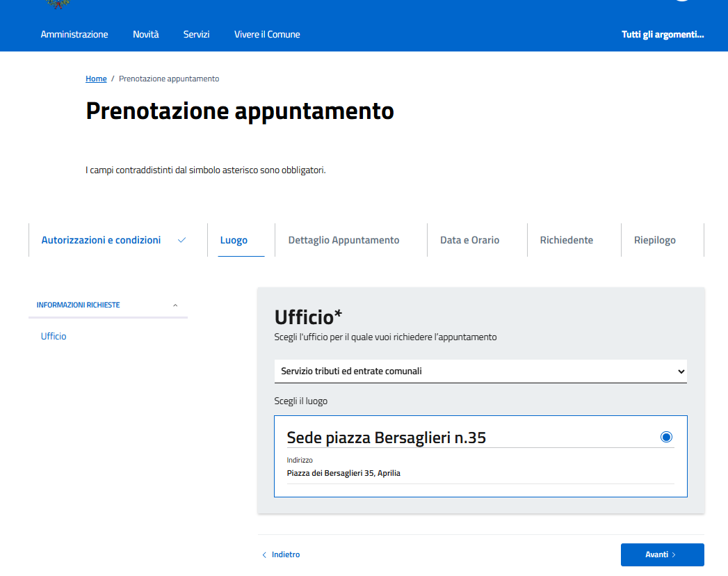 Scelta ufficio