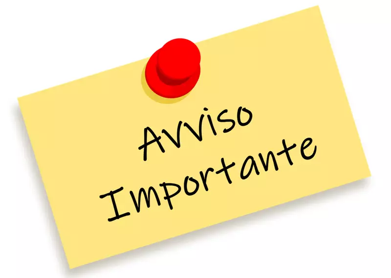 avviso importante